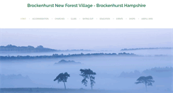 Desktop Screenshot of brockenhurst-newforest.org.uk