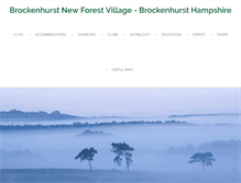 Tablet Screenshot of brockenhurst-newforest.org.uk